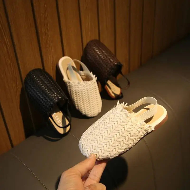 Summer Shoes Weaven Knitted Design