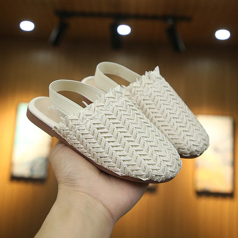 Summer Shoes Weaven Knitted Design